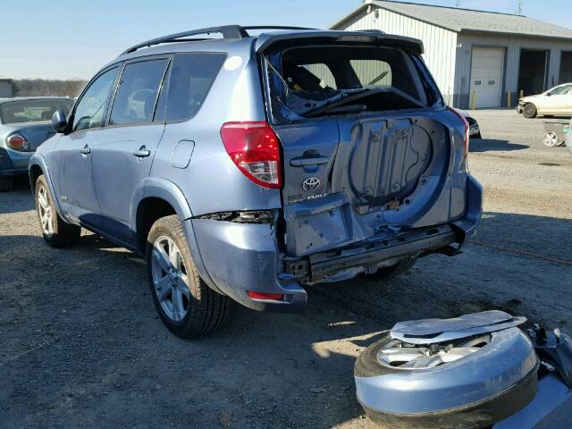 JTMBD32V966006327 - 2006 TOYOTA RAV4 SPORT BLUE photo 3