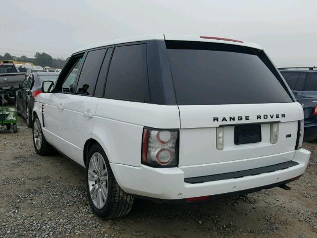 SALMF1D42CA360512 - 2012 LAND ROVER RANGE ROVE WHITE photo 3