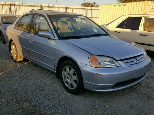JHMES26762S001644 - 2002 HONDA CIVIC EX SILVER photo 1