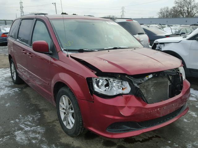 2C4RDGCG1ER320535 - 2014 DODGE GRAND CARA RED photo 1