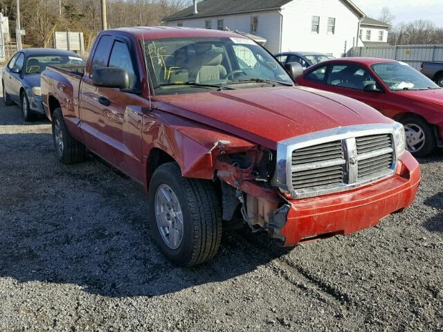 1D7HW42N96S621595 - 2006 DODGE DAKOTA SLT RED photo 1