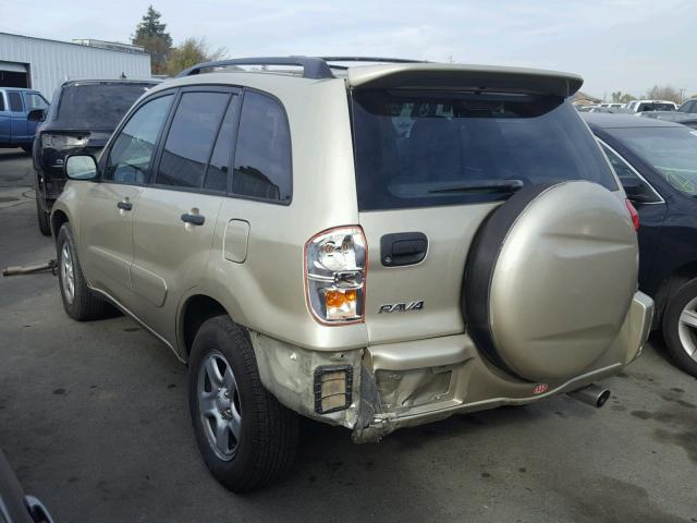 JTEGH20VX30091826 - 2003 TOYOTA RAV4 GOLD photo 3