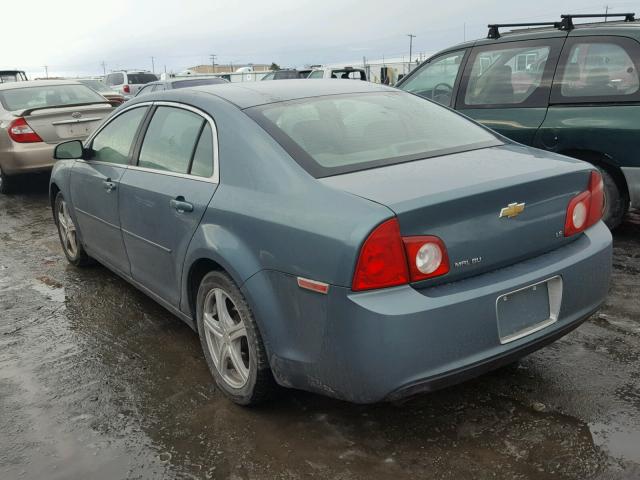 1G1ZG57BX9F115506 - 2009 CHEVROLET MALIBU LS TURQUOISE photo 3