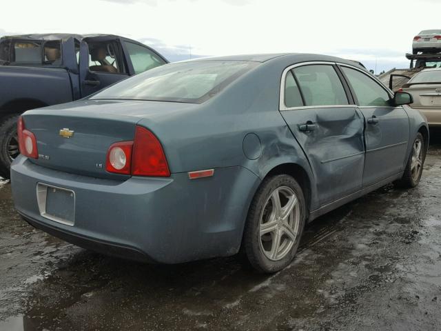 1G1ZG57BX9F115506 - 2009 CHEVROLET MALIBU LS TURQUOISE photo 4