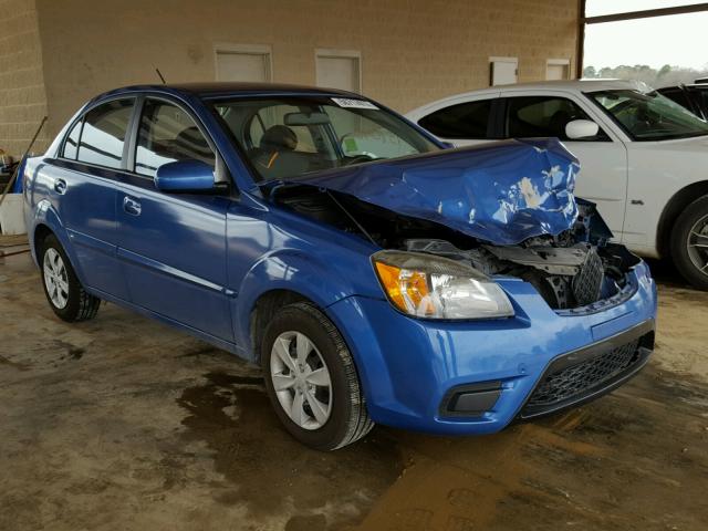 KNADH4A36A6644625 - 2010 KIA RIO LX BLUE photo 1