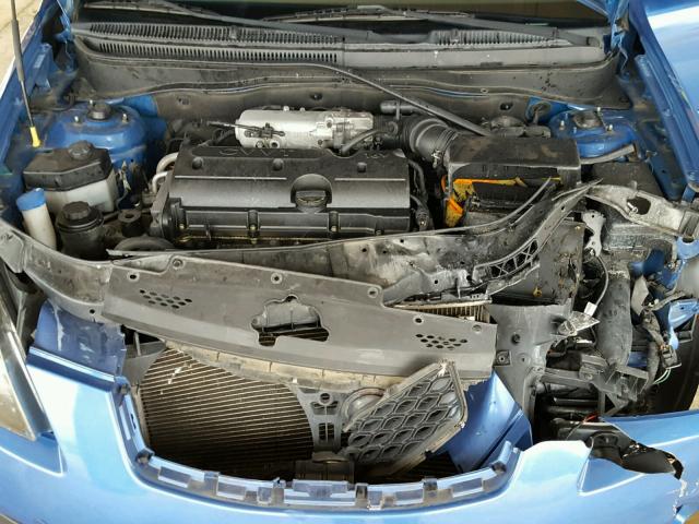 KNADH4A36A6644625 - 2010 KIA RIO LX Կապույտ լուսանկար 7