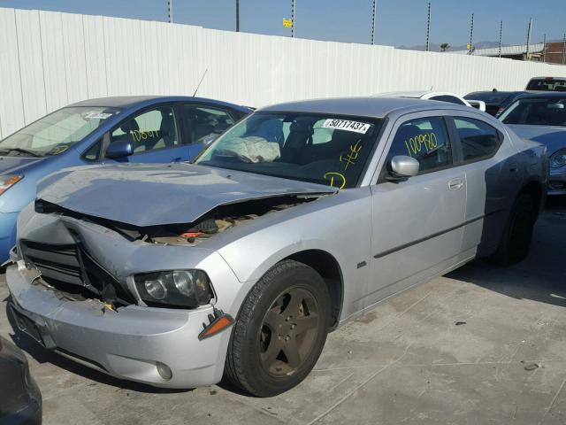 2B3CA3CV3AH299369 - 2010 DODGE CHARGER SX SILVER photo 2