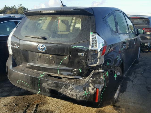 JTDZN3EU0C3126612 - 2012 TOYOTA PRIUS V BLACK photo 4