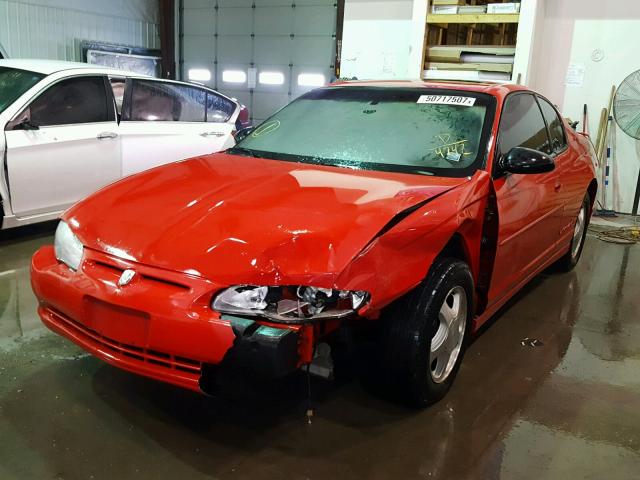 2G1WX12K2Y9274742 - 2000 CHEVROLET MONTE CARL RED photo 2