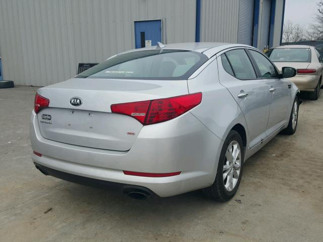 5XXGM4A71DG095517 - 2013 KIA OPTIMA LX SILVER photo 4