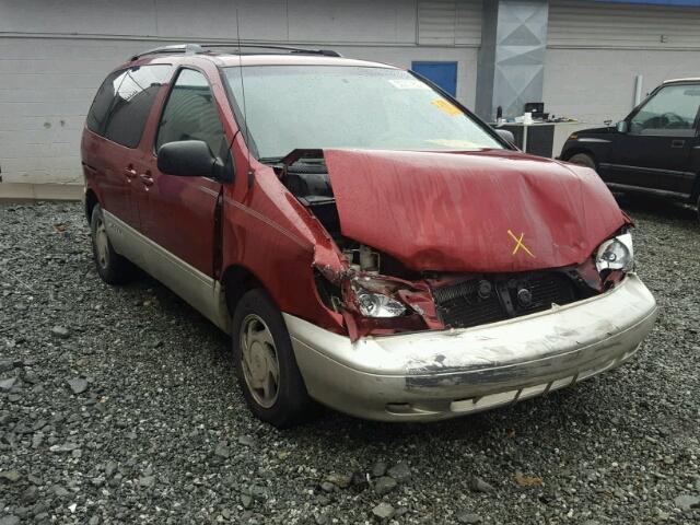 4T3ZF13C5YU255803 - 2000 TOYOTA SIENNA LE RED photo 1