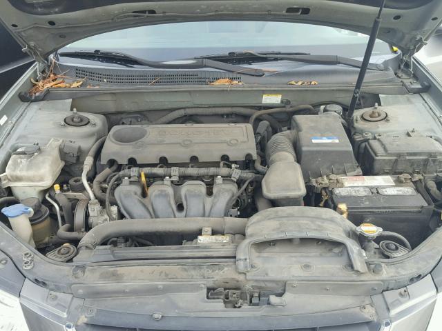 5NPET4ACXAH649645 - 2010 HYUNDAI SONATA GLS GRAY photo 7