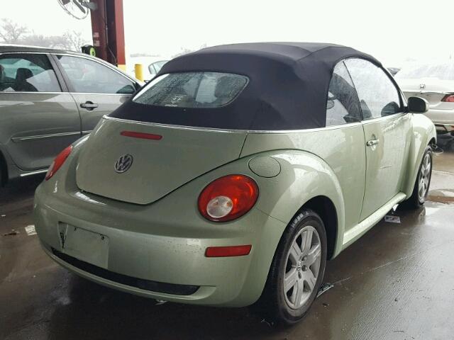 3VWPF31Y17M413049 - 2007 VOLKSWAGEN NEW BEETLE 绿色 照片 4