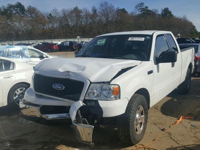 1FTPX12545NB49966 - 2005 FORD F150 WHITE photo 2