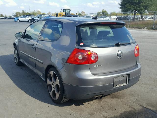 WVWEV71K69W019047 - 2009 VOLKSWAGEN GTI GRAY photo 3