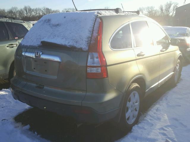 5J6RE48707L012962 - 2007 HONDA CR-V EXL GREEN photo 4