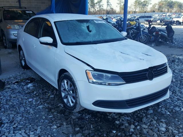 3VWDX7AJ3CM336916 - 2012 VOLKSWAGEN JETTA SE WHITE photo 1