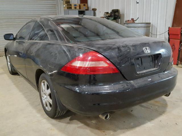 1HGCM82685A005788 - 2005 HONDA ACCORD BLACK photo 3