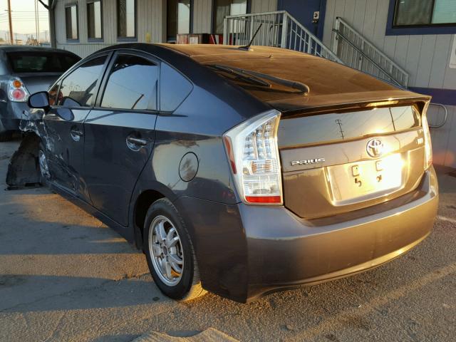 JTDKN3DU9B1391767 - 2011 TOYOTA PRIUS CHARCOAL photo 3