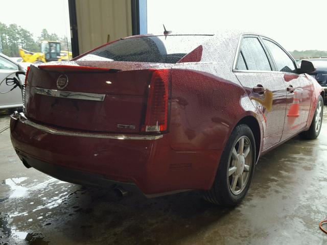 1G6DM577680208646 - 2008 CADILLAC CTS RED photo 4