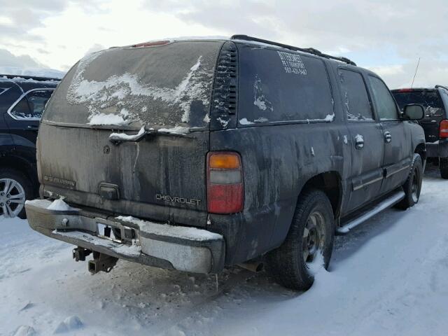 1GNFK16T01J142346 - 2001 CHEVROLET SUBURBAN K BLACK photo 4