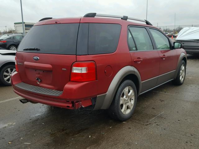 1FMDK02195GA36507 - 2005 FORD FREESTYLE RED photo 4