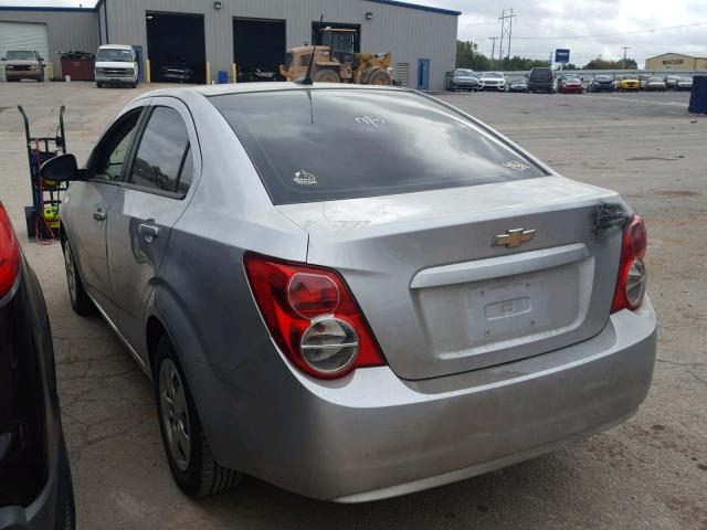 1G1JA5SHXD4109350 - 2013 CHEVROLET SONIC LS SILVER photo 3
