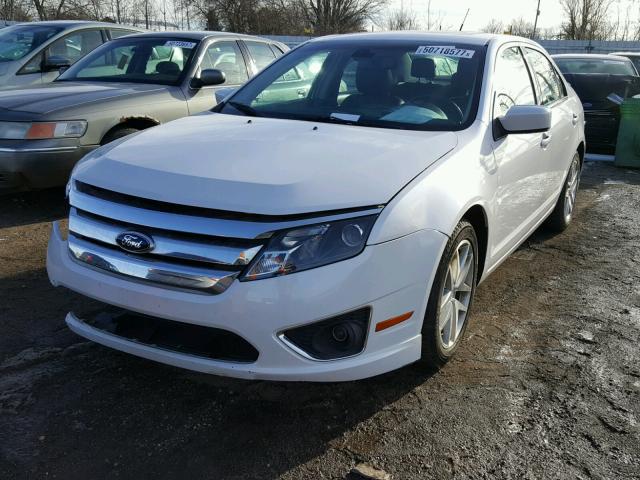 3FAHP0JA2CR411643 - 2012 FORD FUSION SEL WHITE photo 2