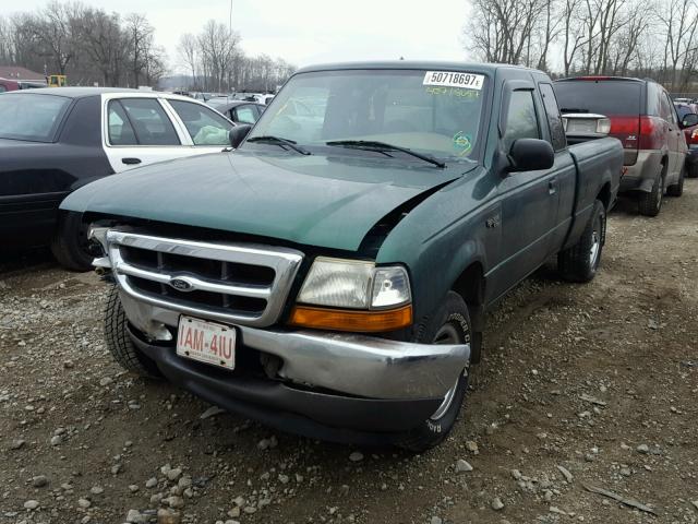 1FTYR14V9XPB56530 - 1999 FORD RANGER SUP GREEN photo 2