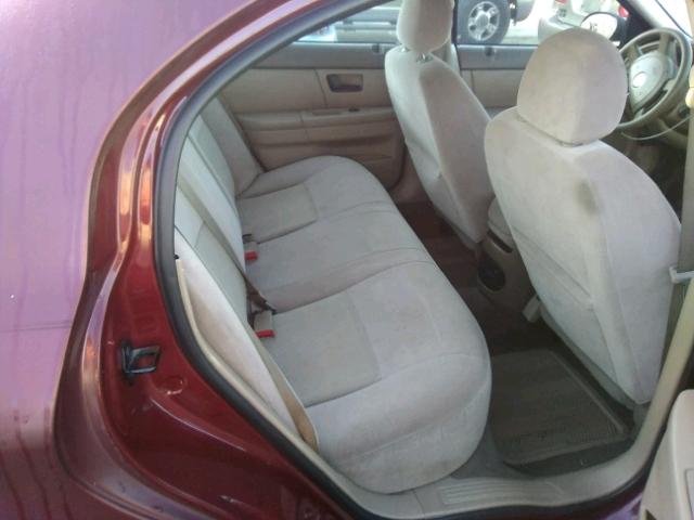 1MEFM50275A613925 - 2005 MERCURY SABLE GS RED photo 6