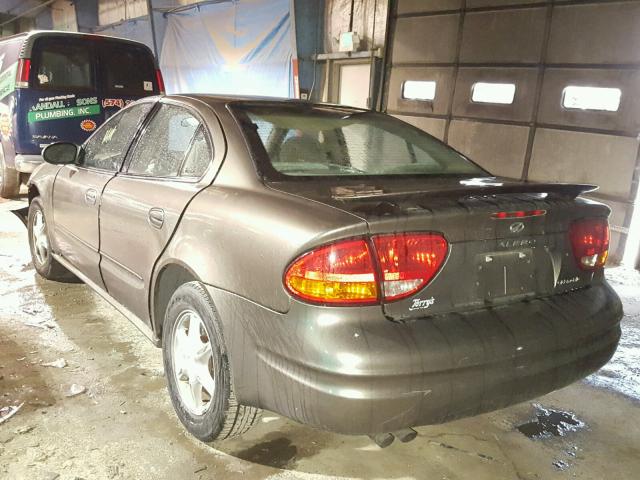 1G3NL52E91C172191 - 2001 OLDSMOBILE ALERO GL GRAY photo 3