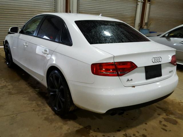 WAUAFAFL3AN029696 - 2010 AUDI A4 PREMIUM WHITE photo 3