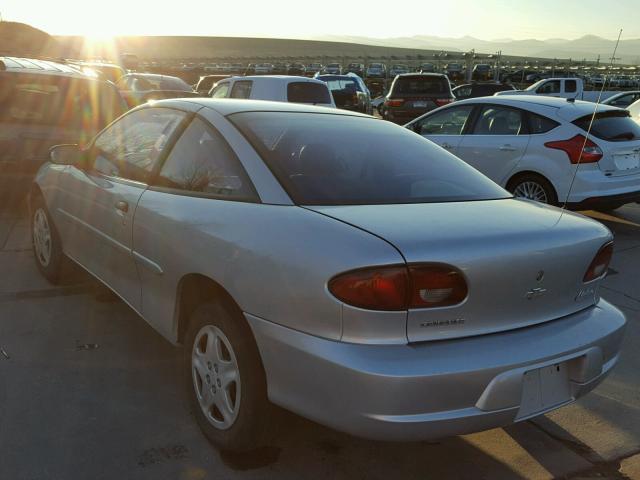 1G1JC124817305927 - 2001 CHEVROLET CAVALIER SILVER photo 3