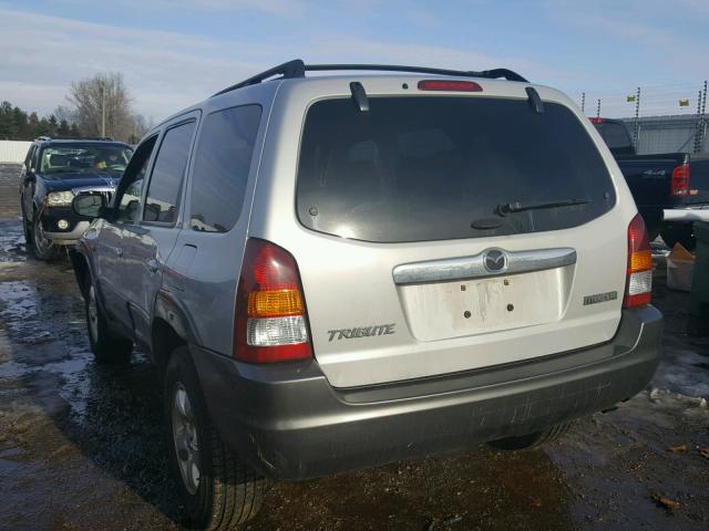 4F2YZ041X4KM06745 - 2004 MAZDA TRIBUTE LX SILVER photo 3