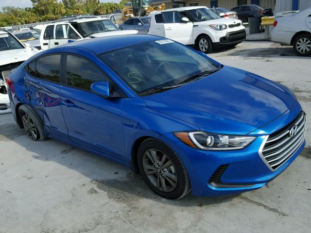 5NPD84LF1JH221919 - 2018 HYUNDAI ELANTRA SE BLUE photo 1