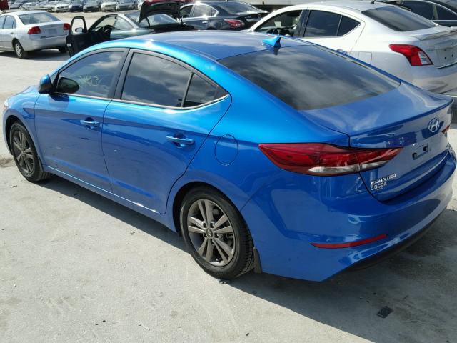 5NPD84LF1JH221919 - 2018 HYUNDAI ELANTRA SE BLUE photo 3