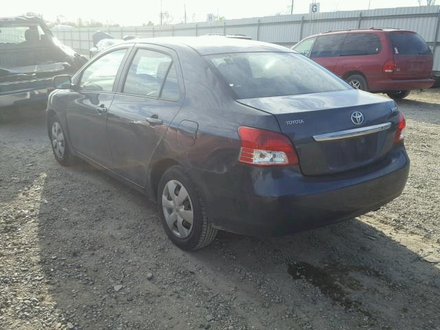 JTDBT923881284057 - 2008 TOYOTA YARIS GRAY photo 3