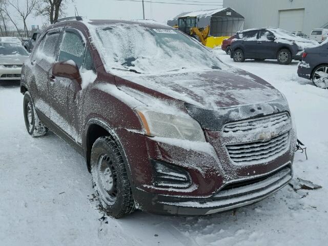 3GNCJRSB7FL252005 - 2015 CHEVROLET TRAX 1LT BURGUNDY photo 1