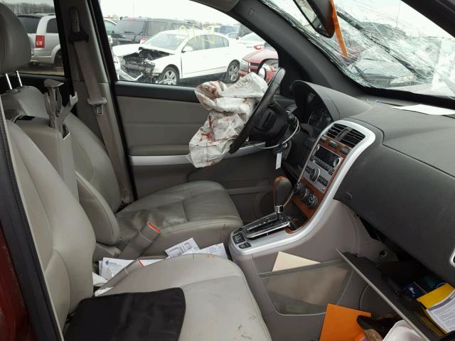 2CNDL63F486292407 - 2008 CHEVROLET EQUINOX LT BURGUNDY photo 5