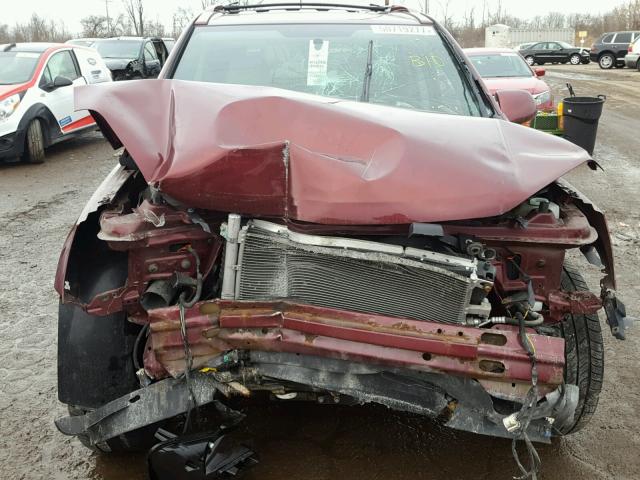 2CNDL63F486292407 - 2008 CHEVROLET EQUINOX LT BURGUNDY photo 9