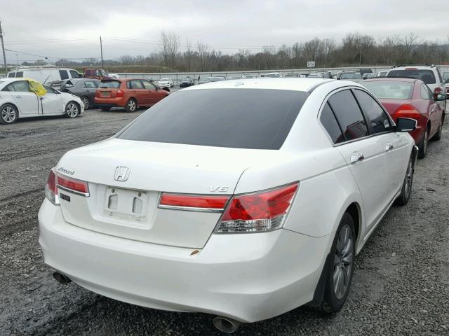 1HGCP3F80BA028211 - 2011 HONDA ACCORD EXL WHITE photo 4