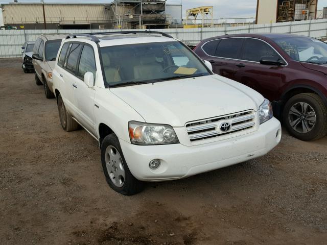 JTEEP21A260172992 - 2006 TOYOTA HIGHLANDER WHITE photo 1