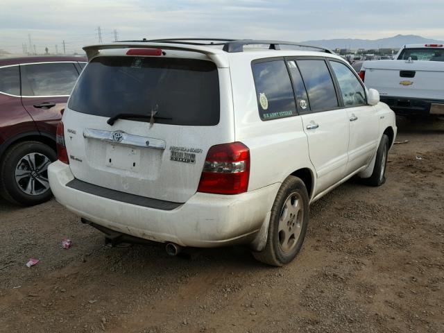 JTEEP21A260172992 - 2006 TOYOTA HIGHLANDER WHITE photo 4