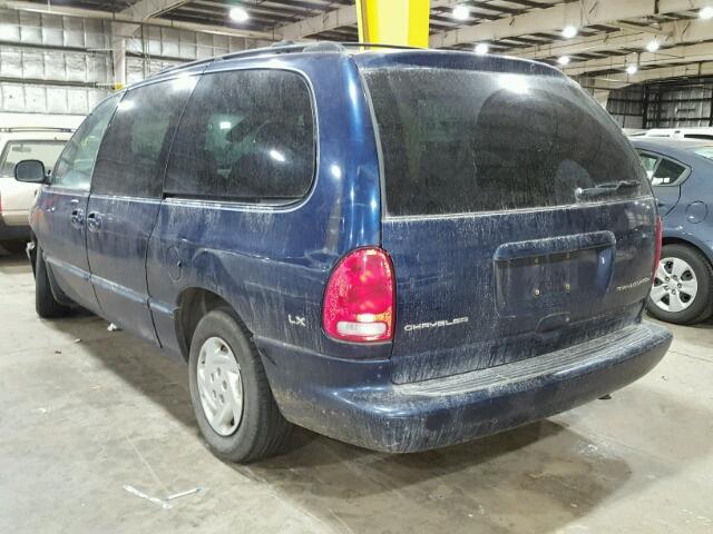 1C4GP44G5YB581360 - 2000 CHRYSLER TOWN & COU BLUE photo 3