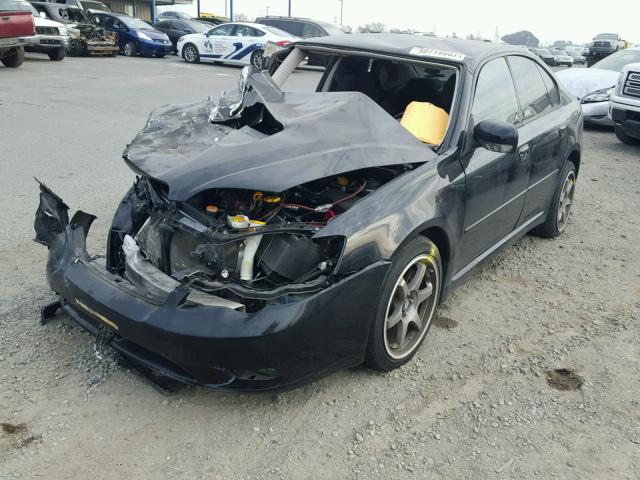 4S3BL686X54209743 - 2005 SUBARU LEGACY GT BLACK photo 2