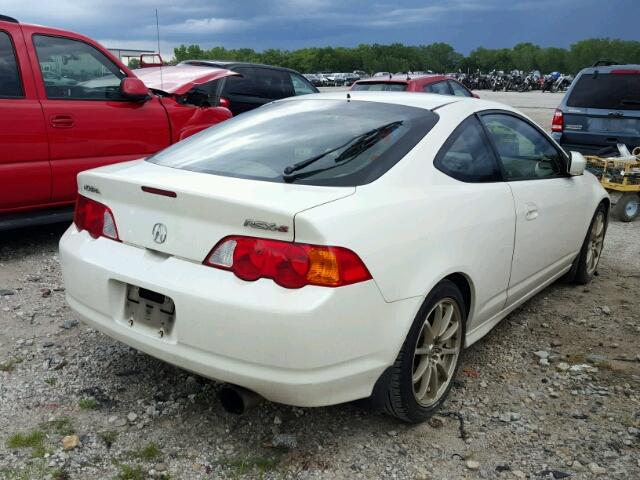 JH4DC53032C025735 - 2002 ACURA RSX TYPE-S WHITE photo 4