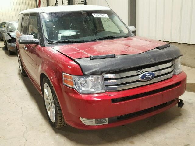 2FMHK6DT2BBD01869 - 2011 FORD FLEX LIMIT RED photo 1