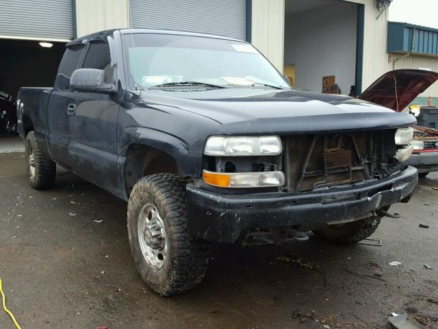 1GCGK29U3YE119086 - 2000 CHEVROLET SILVERADO BLACK photo 1