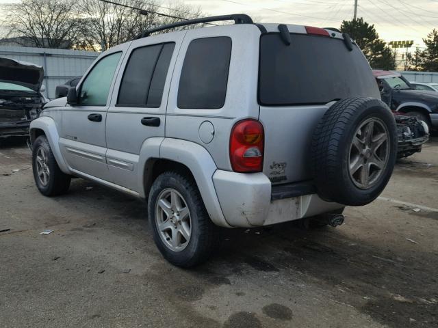 1J8GL58K33W554507 - 2003 JEEP LIBERTY LI SILVER photo 3