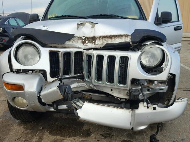 1J8GL58K33W554507 - 2003 JEEP LIBERTY LI SILVER photo 9